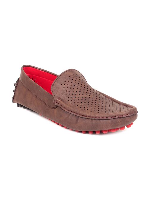 brown leatherette loafers - 11494024 - Very Small Image - 1