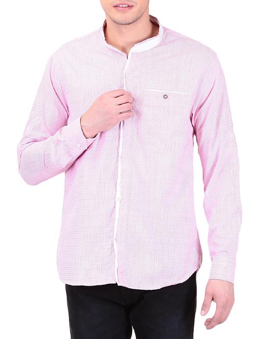 pink cotton casual shirt - 11494072 - Very Small Image - 1