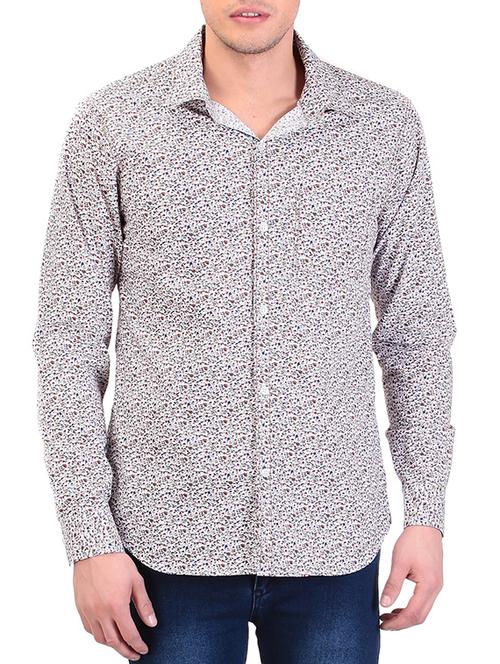 grey cotton casual shirt - 11494075 - Very Small Image - 1