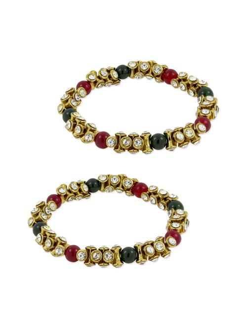 multi colored brass anklets and payal - 11495449 - Very Small Image - 1