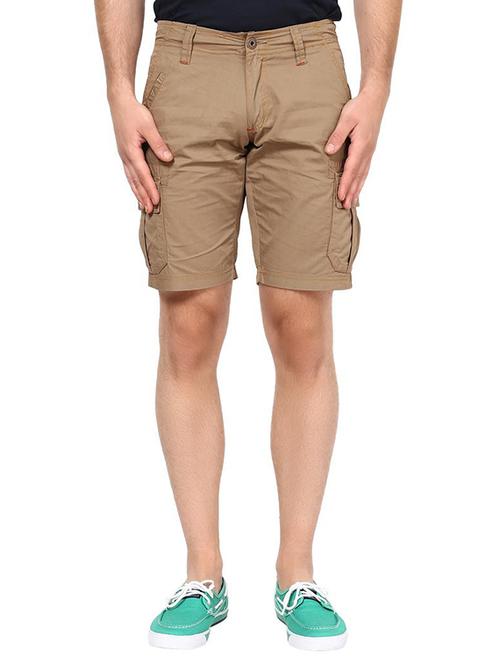 light brown cotton shorts - 11496076 - Very Small Image - 1