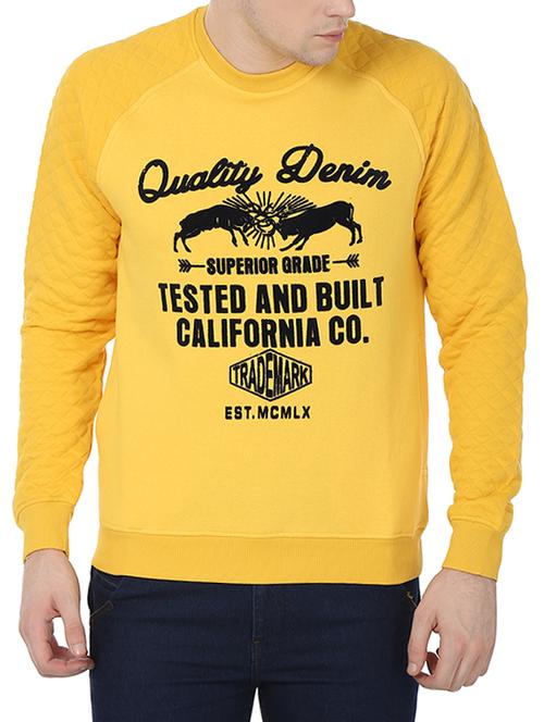 yellow cotton blend sweatshirt - 11499085 - Very Small Image - 1