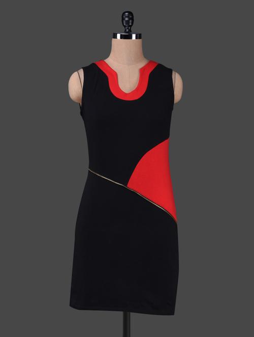 sleeveless color block bodycon dress - 1150077 - Very Small Image - 1