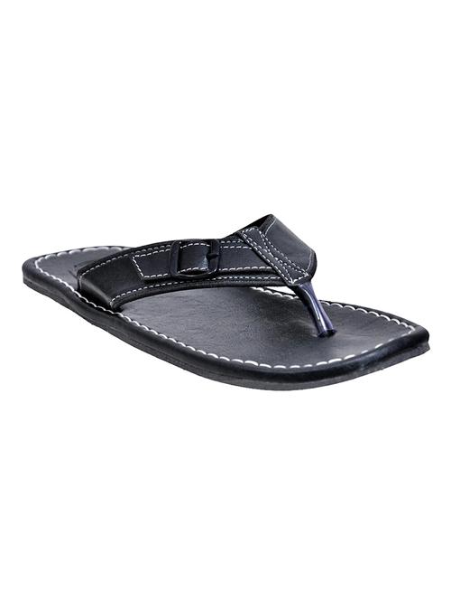 black leatherette slipper - 11501983 - Very Small Image - 1
