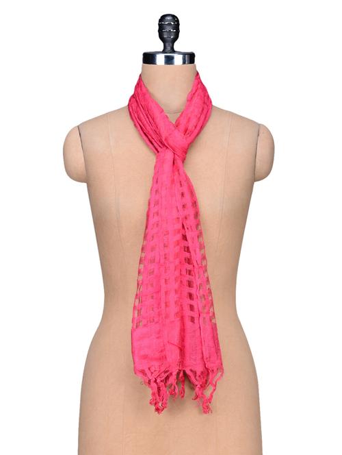 pink self check pattern stole - 1150276 - Very Small Image - 1