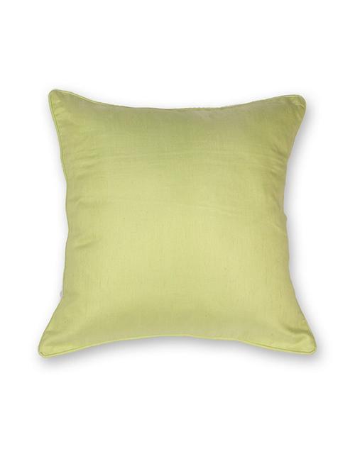 house this lime green silk dupion cushion cover - green - 11504595 - Very Small Image - 1