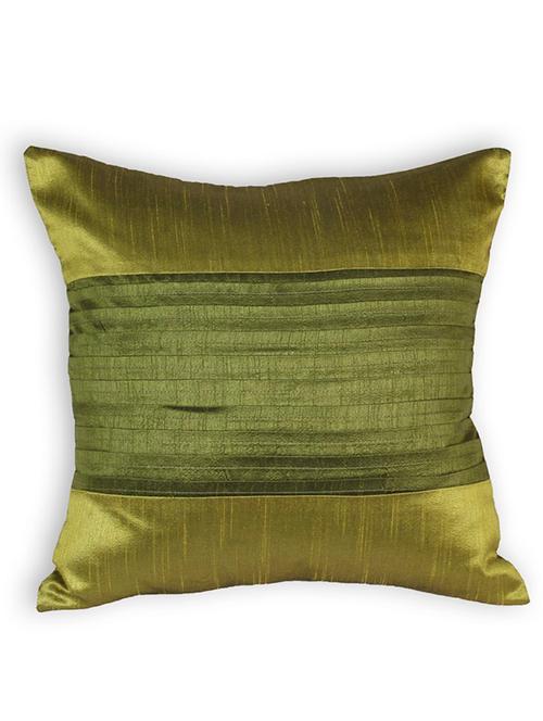 house this the pleasing pleats 100%polyester cushion cover - green - 11504606 - Very Small Image - 1