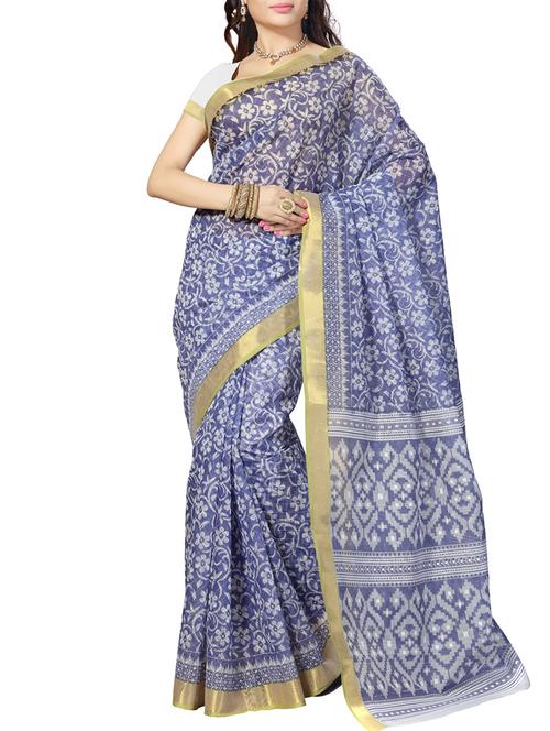 multi colored cotton saree with blouse - 11506946 - Very Small Image - 1