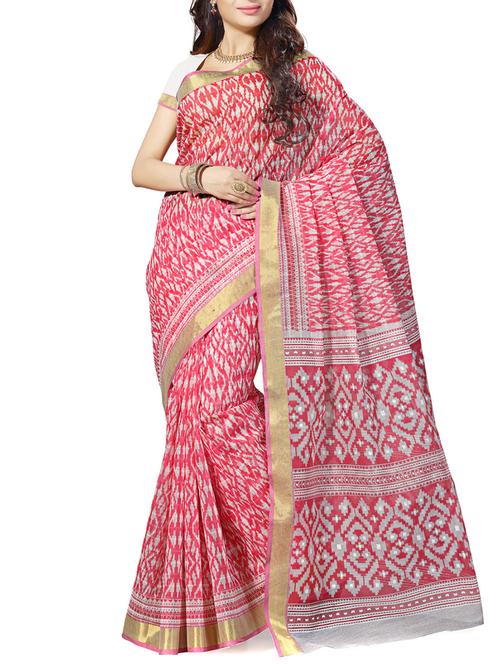 multi colored cotton saree with blouse - 11506947 - Very Small Image - 1