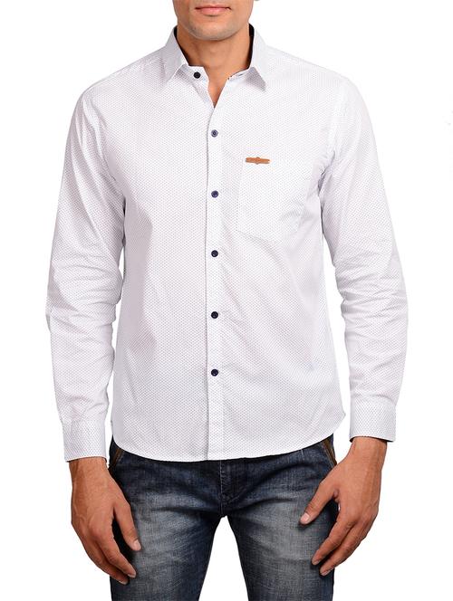 white cotton casual shirt - 11507095 - Very Small Image - 1