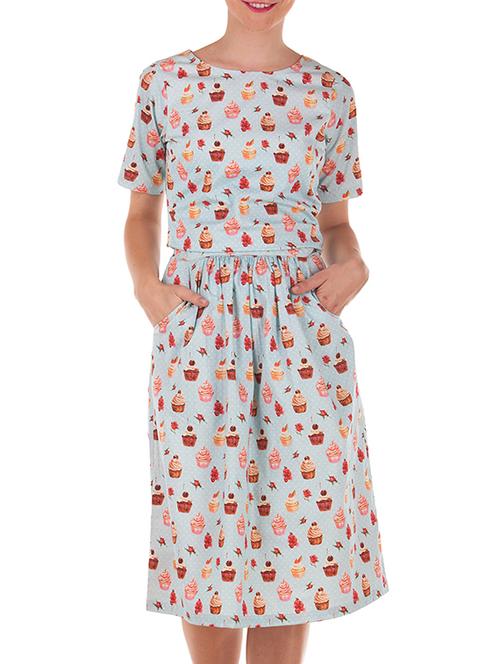 light blue cotton dress - 11507847 - Very Small Image - 1