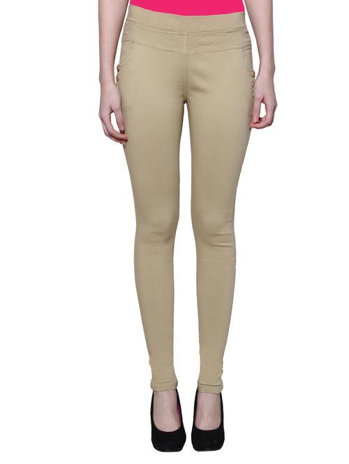 beige nylon jeggings - 11508349 - Very Small Image - 1