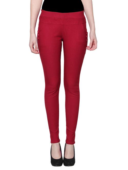 red nylon jeggings - 11508357 - Very Small Image - 1