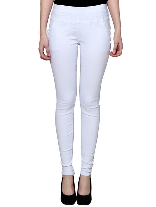 white nylon jeggings - 11508358 - Very Small Image - 1