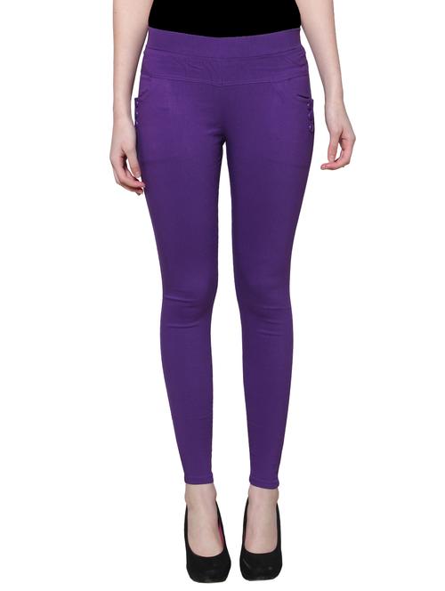 purple nylon jeggings - 11508363 - Very Small Image - 1
