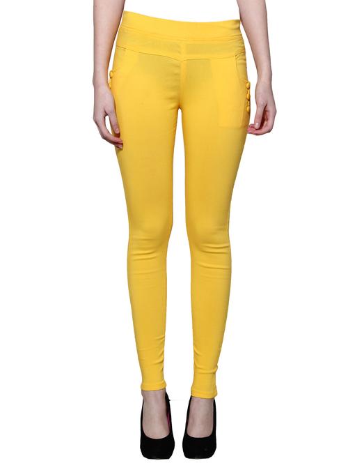 yellow nylon jeggings - 11508367 - Very Small Image - 1