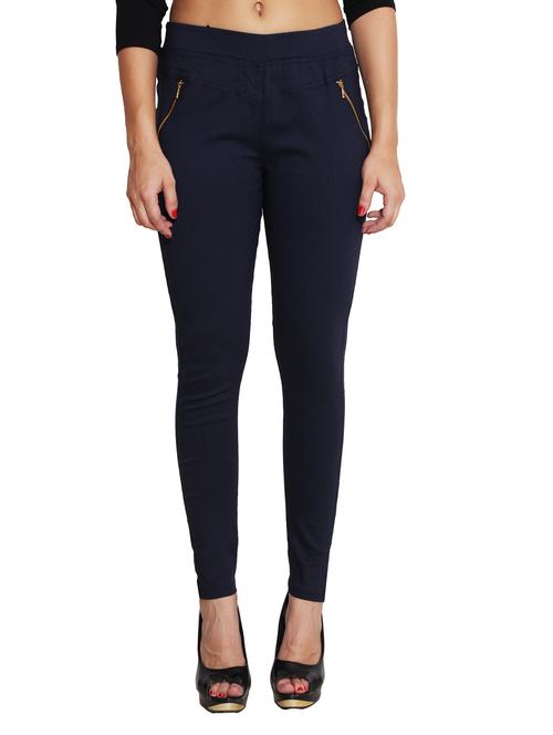 navy blue nylon jeggings - 11508373 - Very Small Image - 1