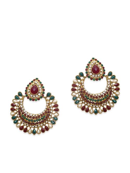 multicolored embellished zinc earring - 11509063 - Very Small Image - 1