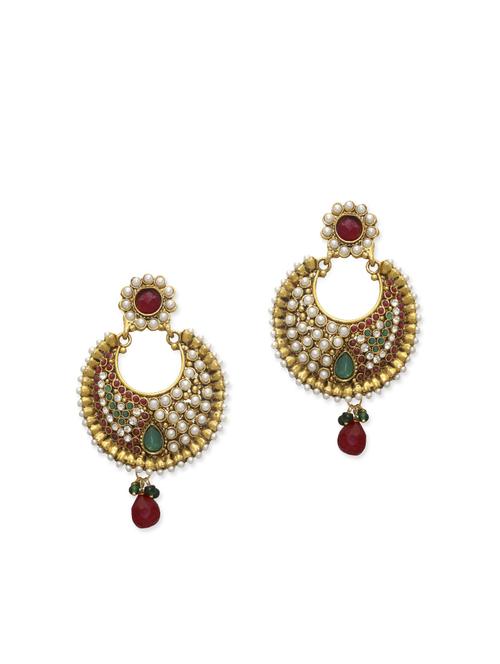 multicolored embellished zinc earring - 11509064 - Very Small Image - 1
