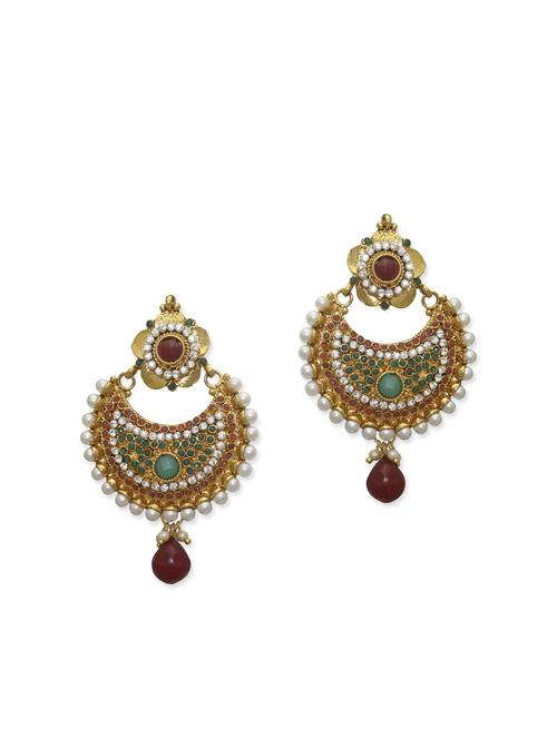 multicolored embellished zinc earrings - 11509067 - Very Small Image - 1