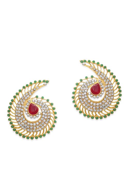 multicolored embellished zinc stud earrings - 11509074 - Very Small Image - 1