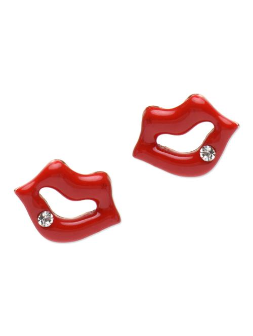 red metallic lip studs - 1150983 - Very Small Image - 1