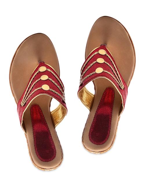 Red faux leather sandals - 1151638 - Very Small Image - 1