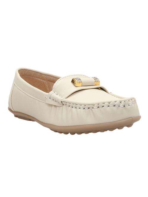 beige faux leather slip on loafers - 11517536 - Very Small Image - 1