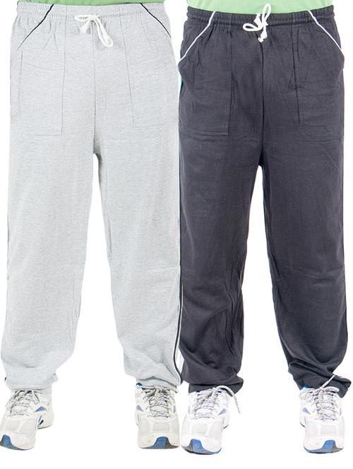 multi colored cotton full length track pant - 11517651 - Very Small Image - 1