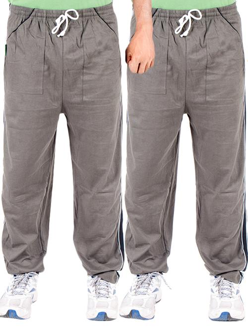 multi colored cotton full length track pant - 11517673 - Very Small Image - 1