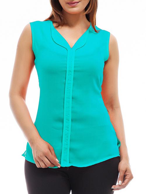 side slit sleeveless top - 11519490 - Very Small Image - 1