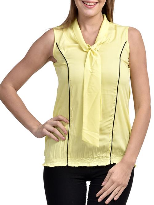 yellow polyester regular top - 11519513 - Very Small Image - 1