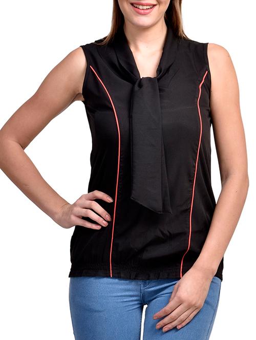 tie knot blouson top - 11519516 - Very Small Image - 1