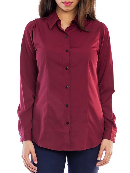 curved hem long sleeved shirt - 11519915 - Very Small Image - 1
