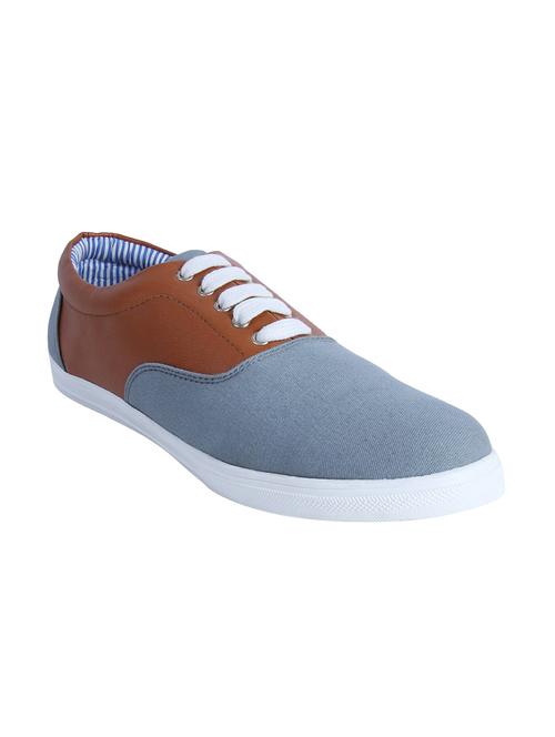 grey and brown canvas shoes - 11522278 - Very Small Image - 1