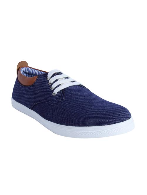 blue canvas lace up shoes - 11522282 - Very Small Image - 1