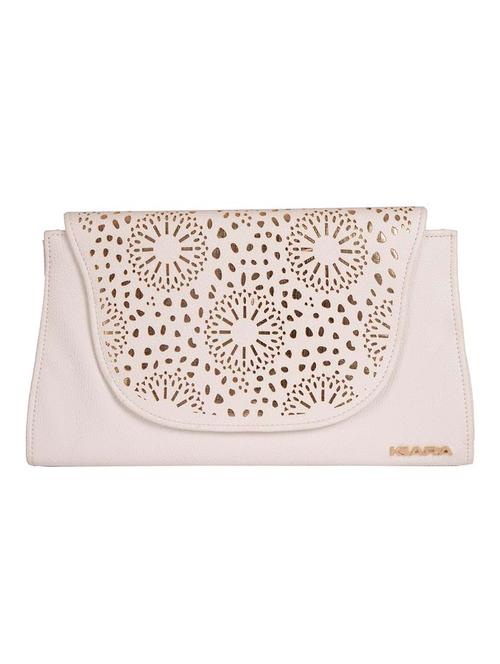 white leatherette clutch - 1152476 - Very Small Image - 1