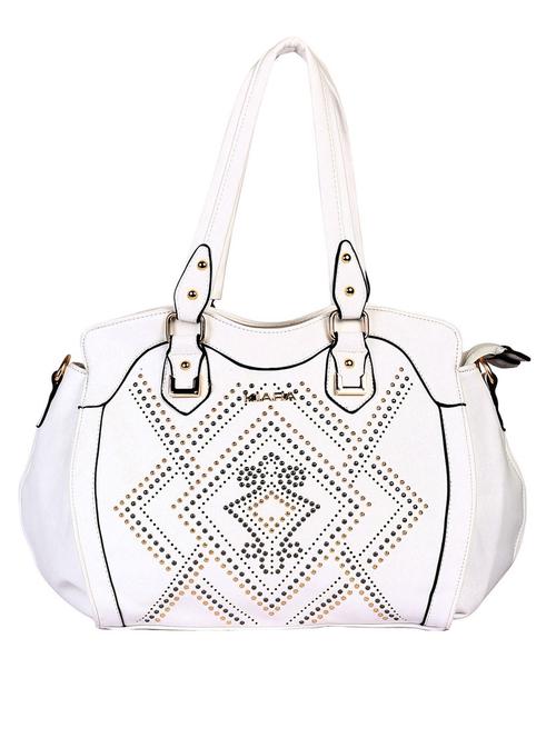 white leatherette handbag - 1152483 - Very Small Image - 1