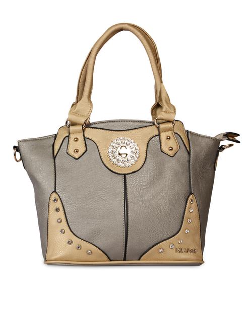 stone embellished solid color hand bag - 1152532 - Very Small Image - 1