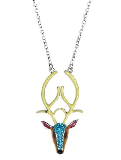 stage pattern stone embellished necklace - 1152643 - Very Small Image - 1