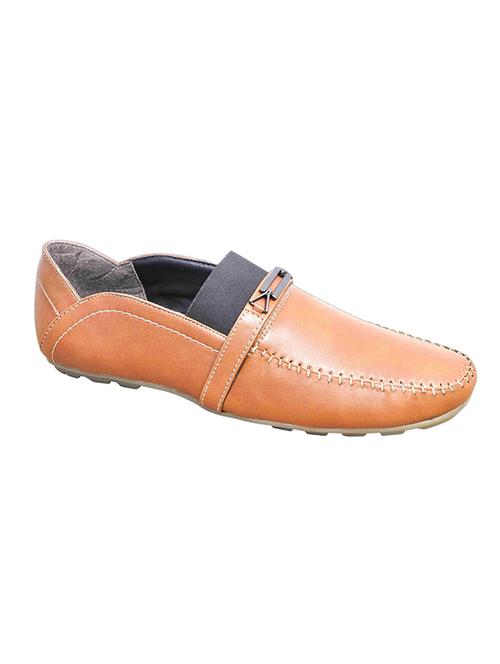 tan synthetic slip on loafers - 11527586 - Very Small Image - 1