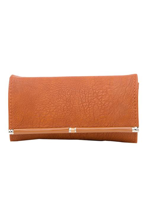 brown leatherette clutch - 11529083 - Very Small Image - 1