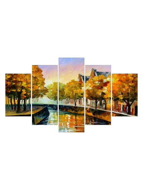 multi colored paper painting set of 5 - 11529584 - Very Small Image - 1