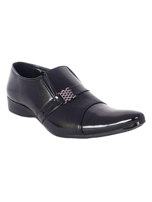 black faux leather formal shoes - 11529808 - Very Small Image - 1