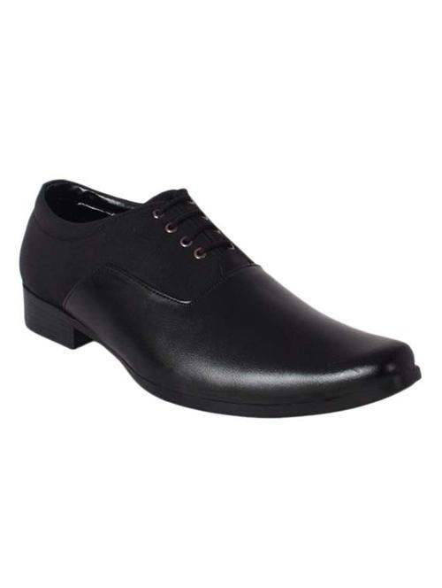 black faux leather derbies - 11529810 - Very Small Image - 1