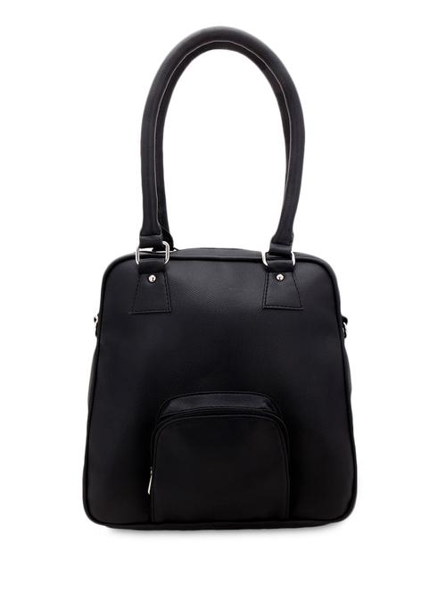 solid black leatherette handbag - 1152996 - Very Small Image - 1