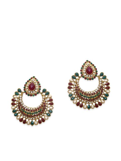 multi colored zinc chandballi earring - 11530652 - Very Small Image - 1