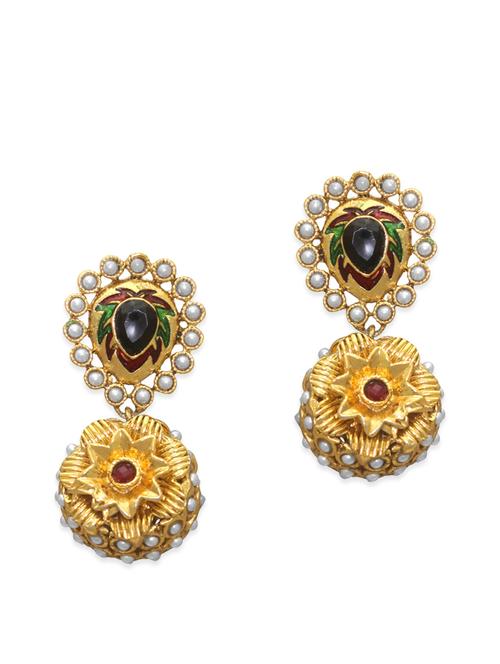 multi colored zinc drop earring - 11530662 - Very Small Image - 1