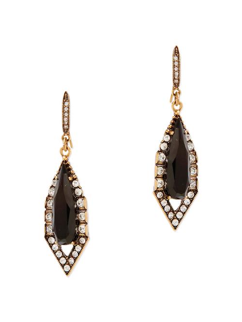 black metal drop earring - 11531883 - Very Small Image - 1