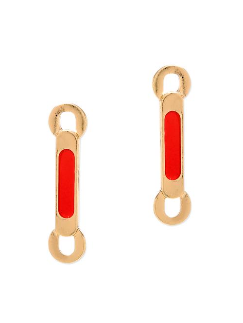 red metal earring - 11531888 - Very Small Image - 1